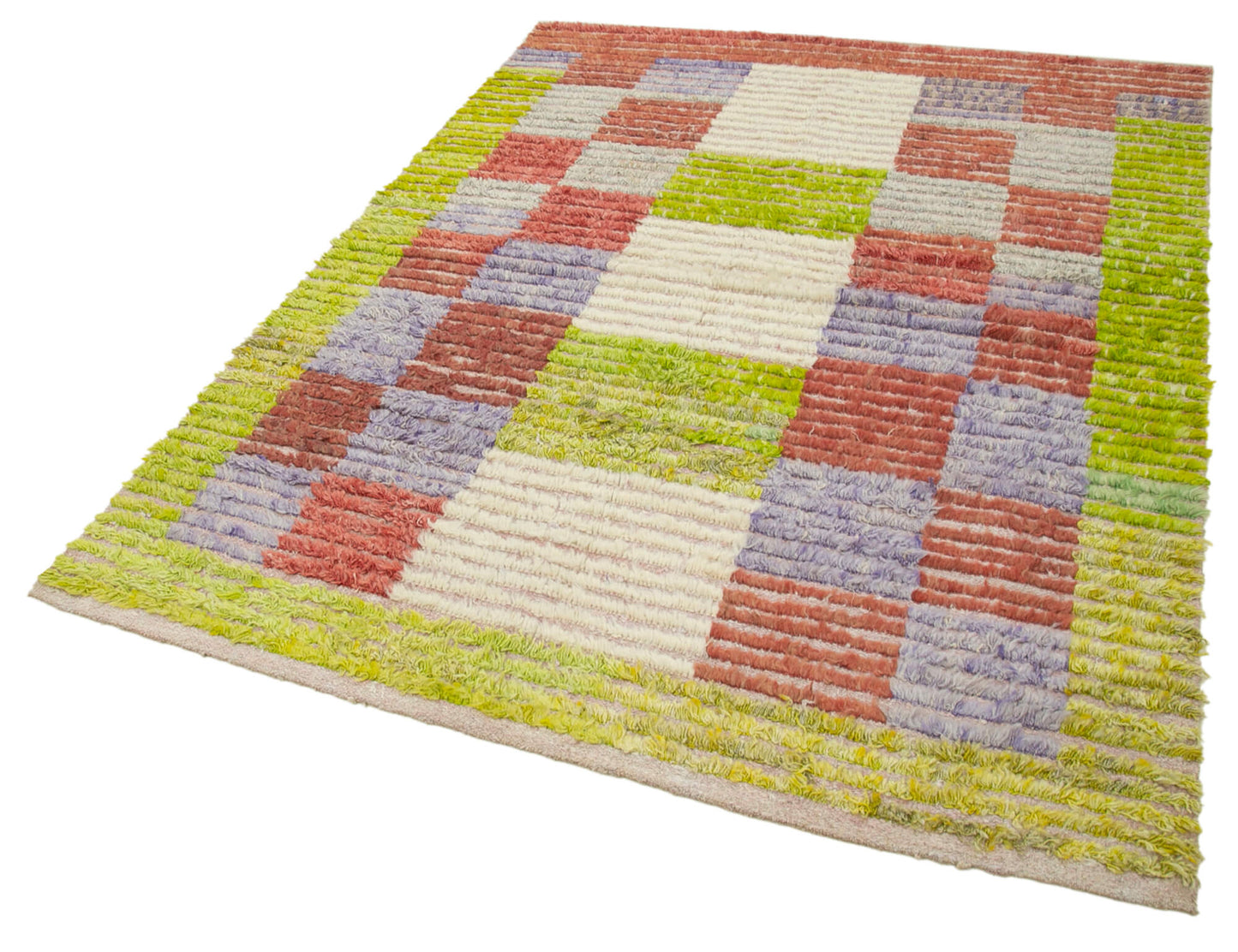 5x7 Multicolor Modern Area Rug - 28052