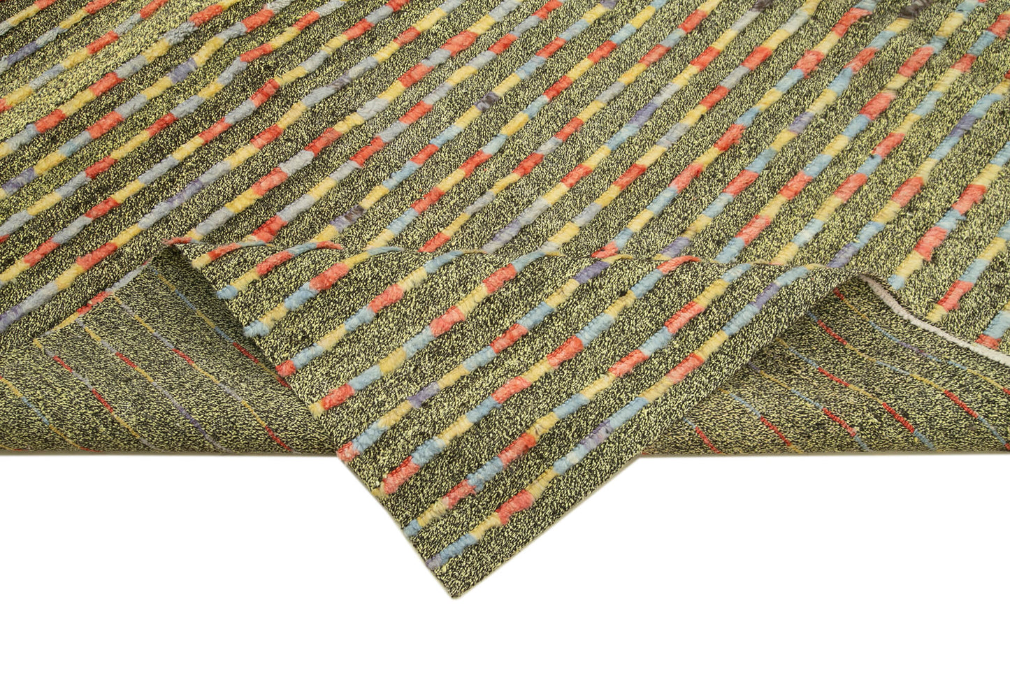 8x11 Green Modern Area Rug - 28085