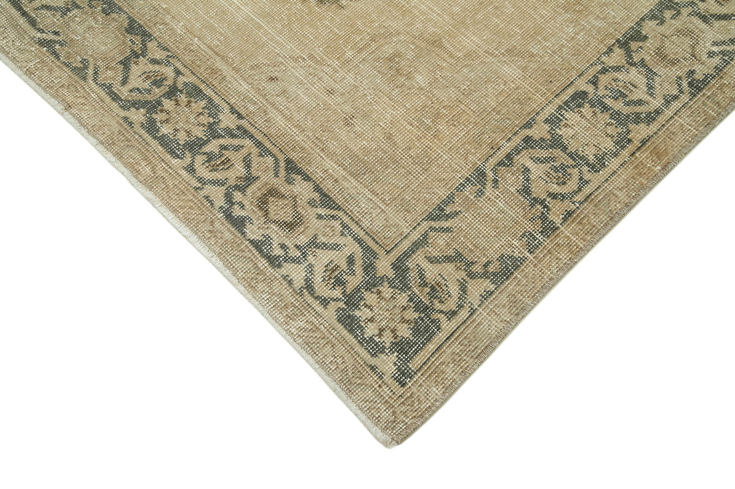 5x13 Beige Turkish Vintage Runner Rug - 28694