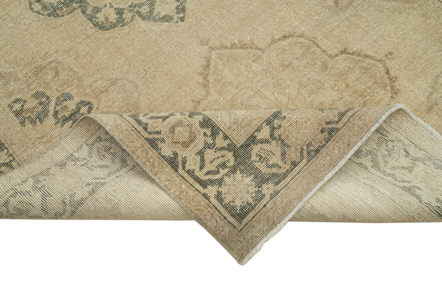 5x13 Beige Turkish Vintage Runner Rug - 28694