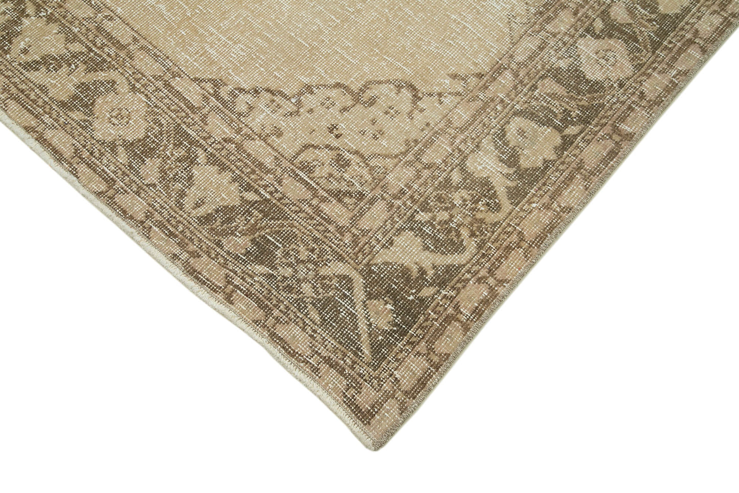 5x13 Beige Turkish Vintage Runner Rug - 28695