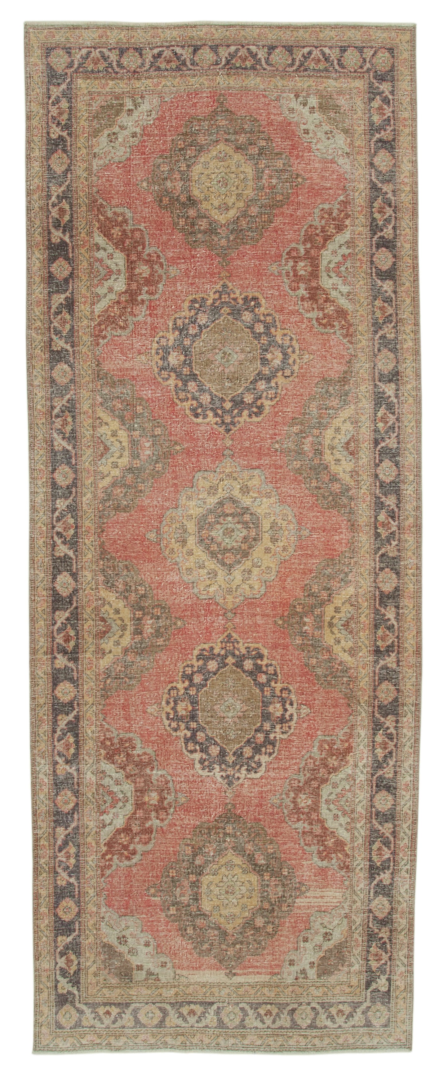5x12 Beige Turkish Vintage Runner Rug - 28702