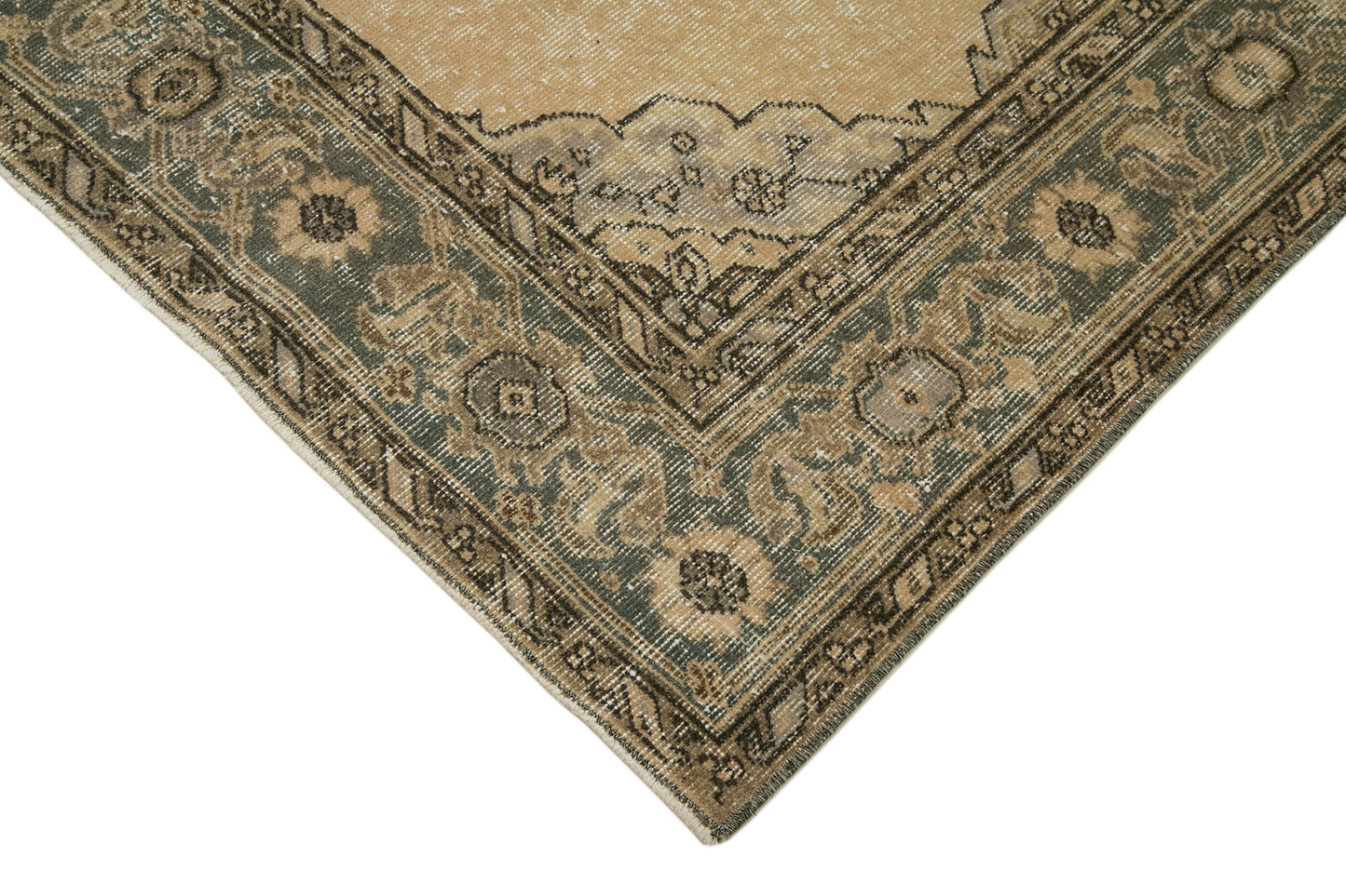 5x12 Beige Turkish Vintage Runner Rug - 28707