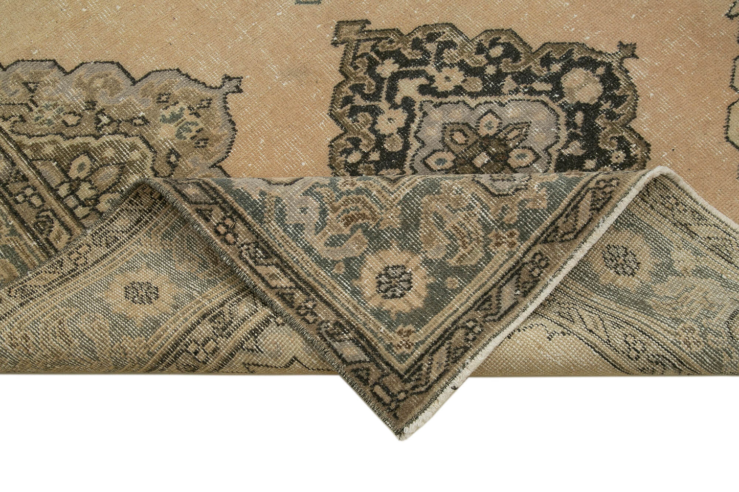 5x12 Beige Turkish Vintage Runner Rug - 28707