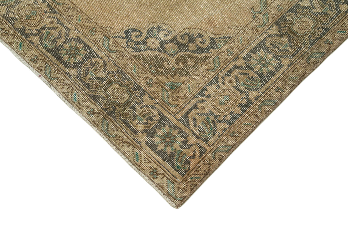 5x13 Beige Turkish Vintage Runner Rug - 28710
