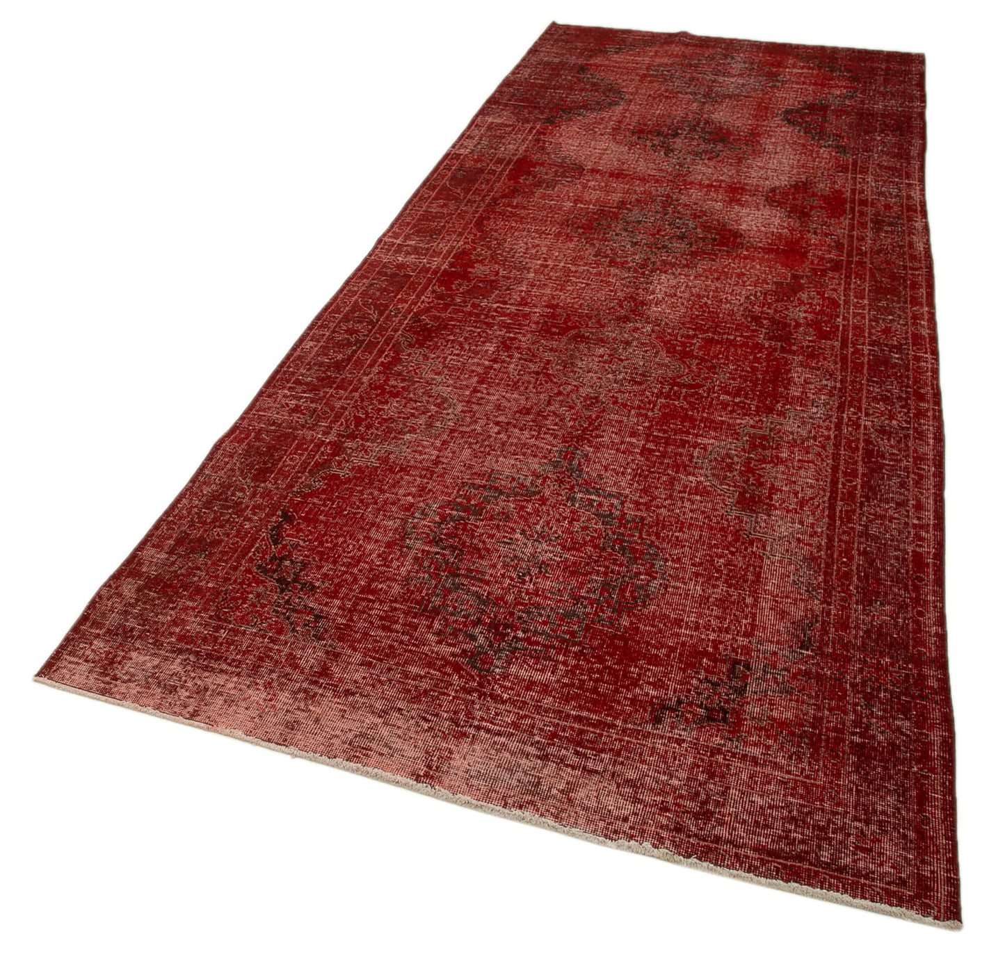 4x12 Red Turkish Over Dyed Runner Rug - 28732