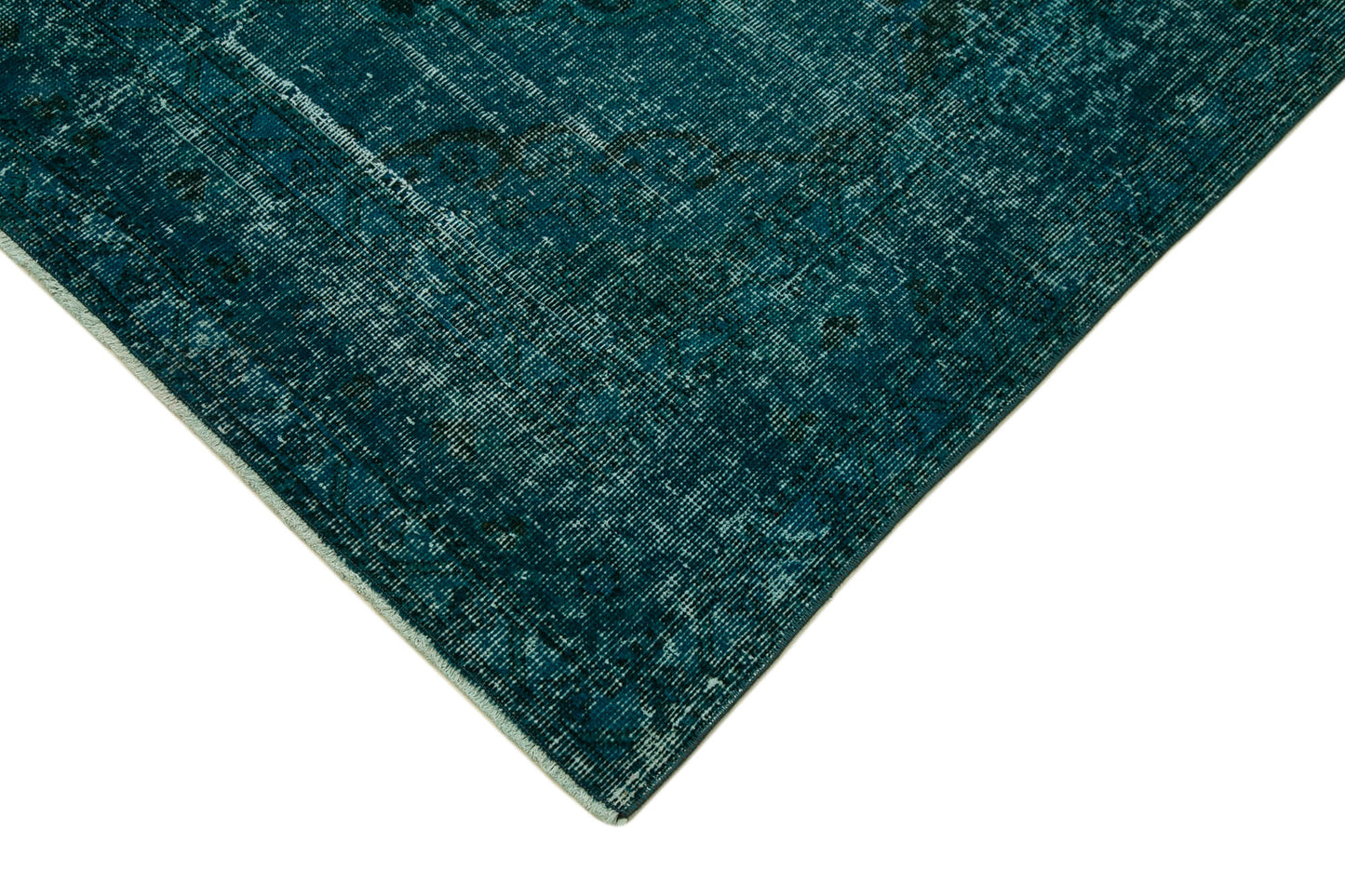 5x13 Turquoise Turkish Over Dyed Runner Rug - 28735