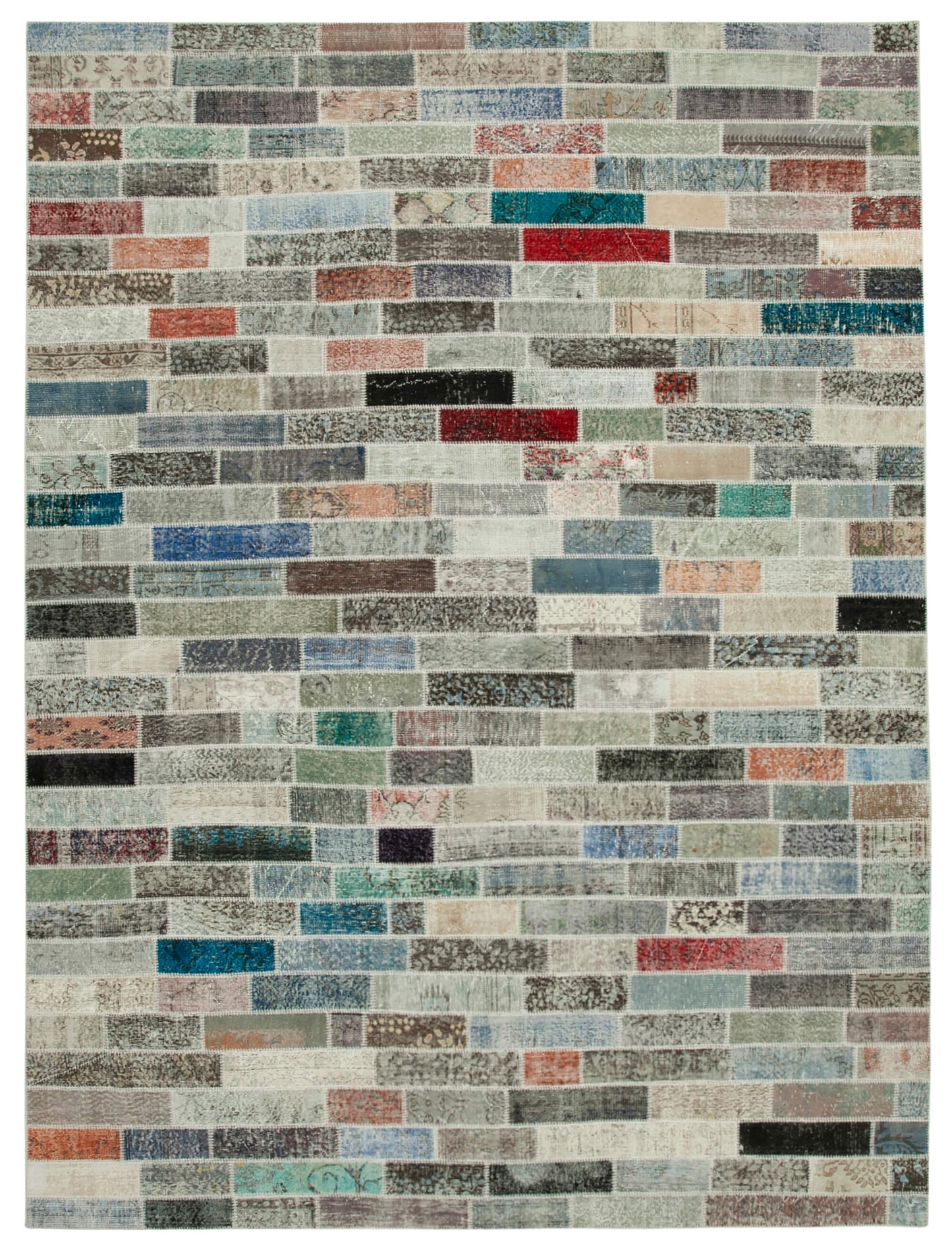 10x13 Multicolor Patchwork Rug - 28747