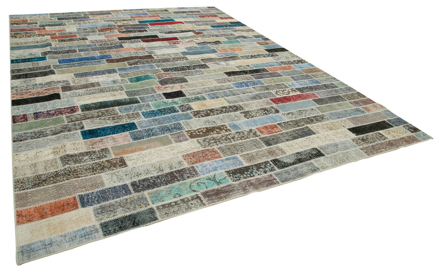 10x13 Multicolor Patchwork Rug - 28747