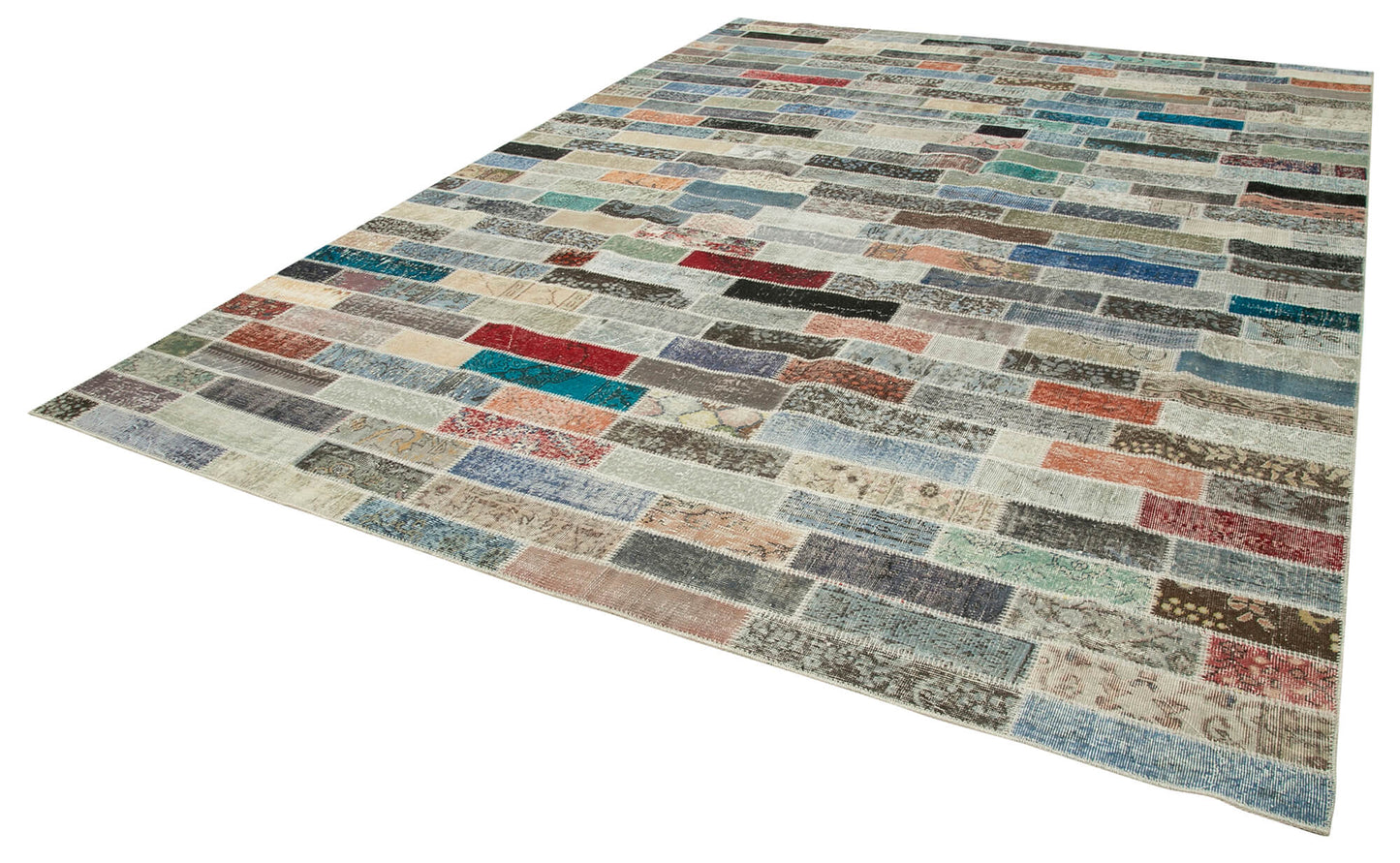 10x13 Multicolor Patchwork Rug - 28747