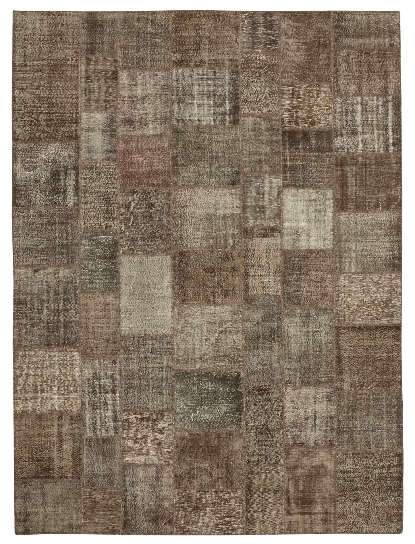 10x13 Brown Patchwork Rug - 28765