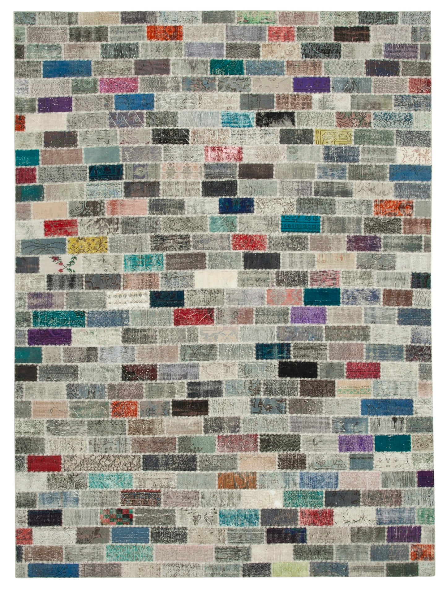 10x13 Multicolor Patchwork Rug - 28830