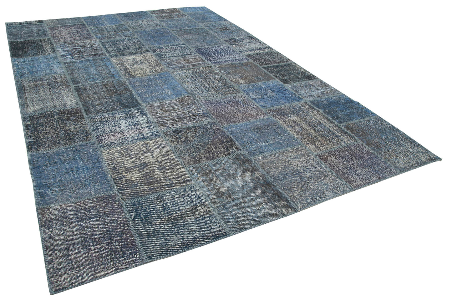 8x12 Blue Patchwork Rug- 28863