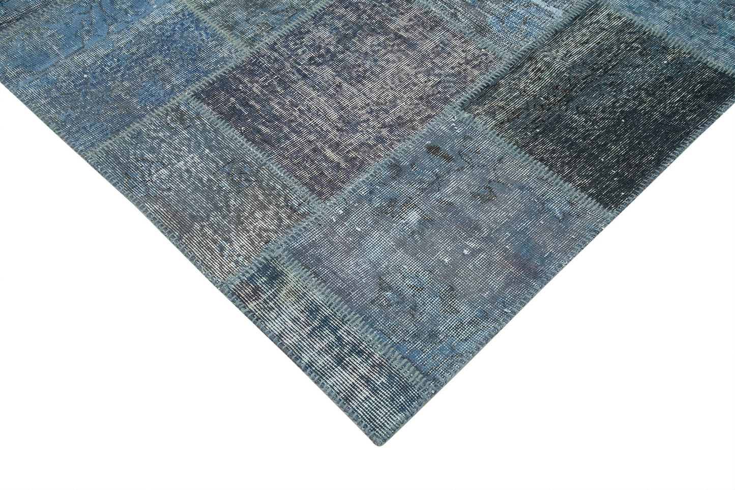 8x12 Blue Patchwork Rug- 28863
