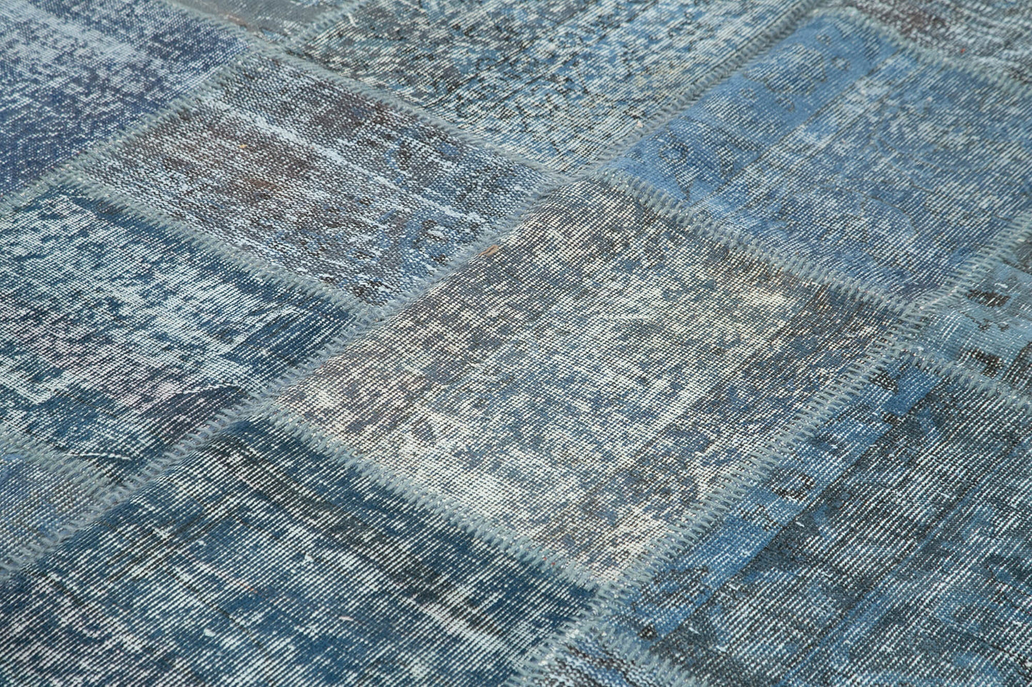 8x12 Blue Patchwork Rug- 28863