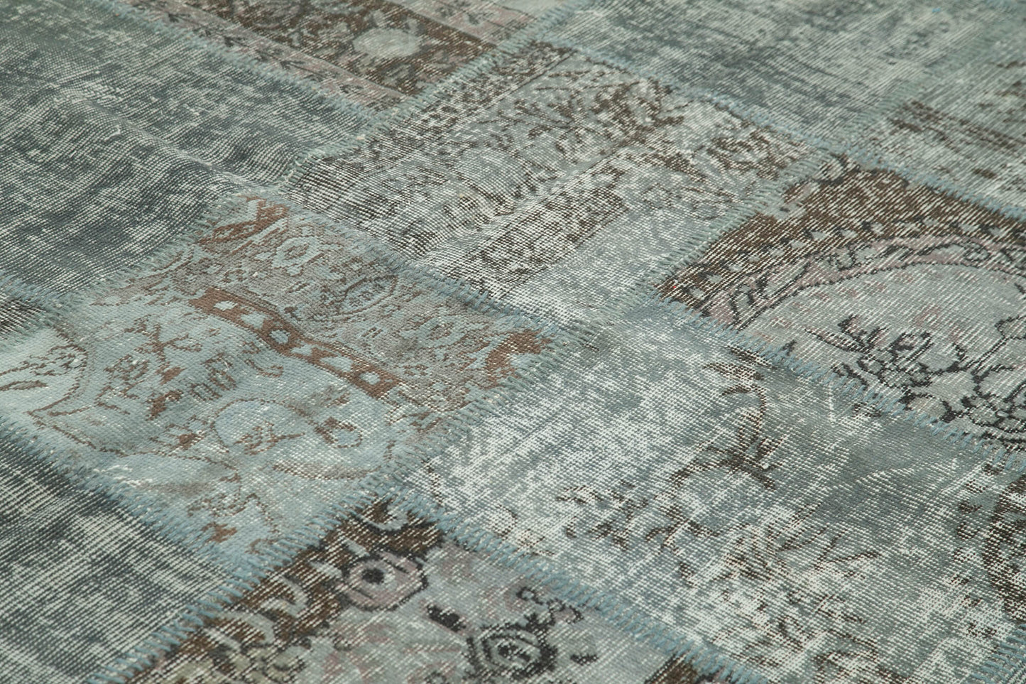 8x12 Grey Patchwork Rug- 28869