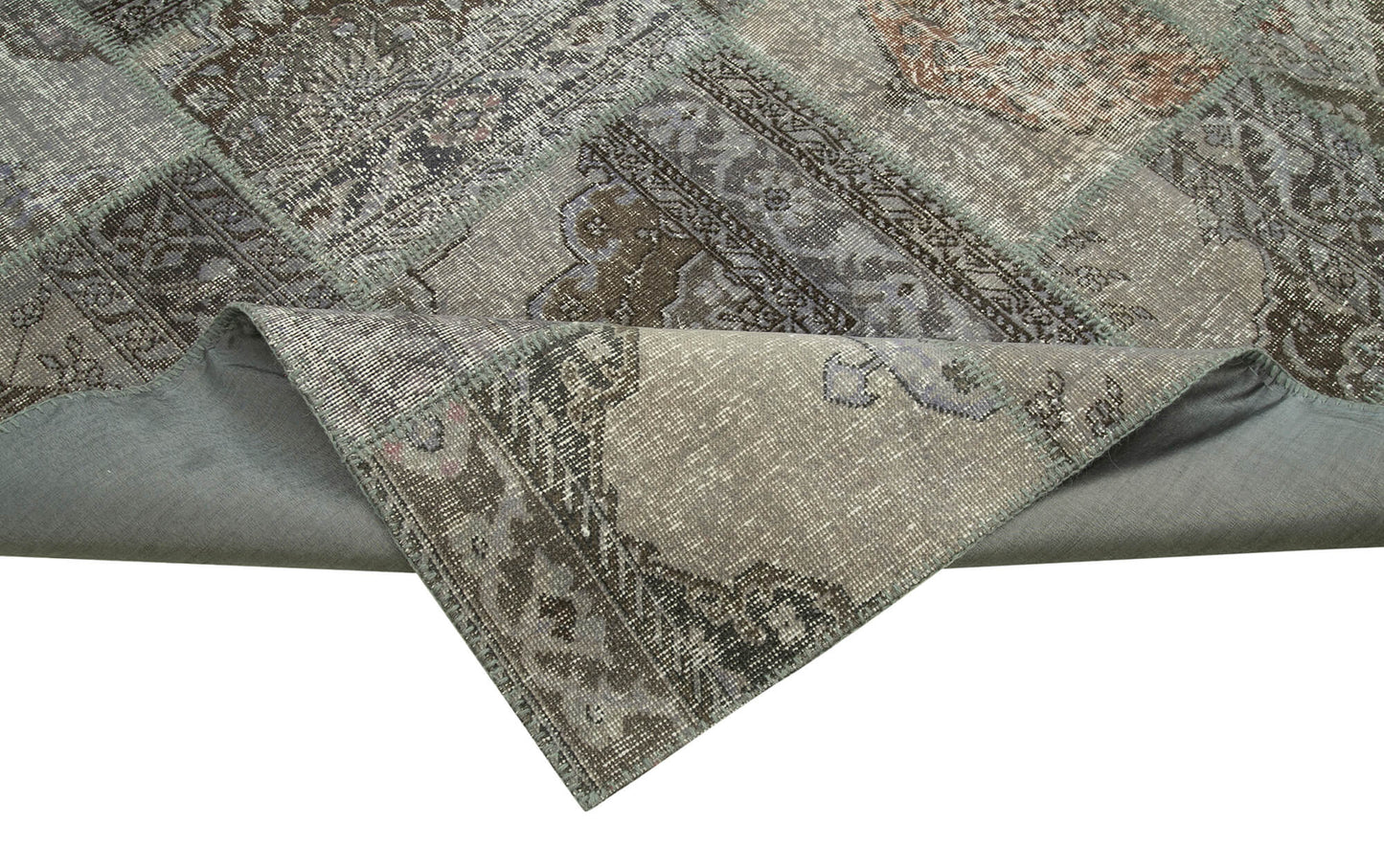 8x12 Grey Patchwork Rug- 28876