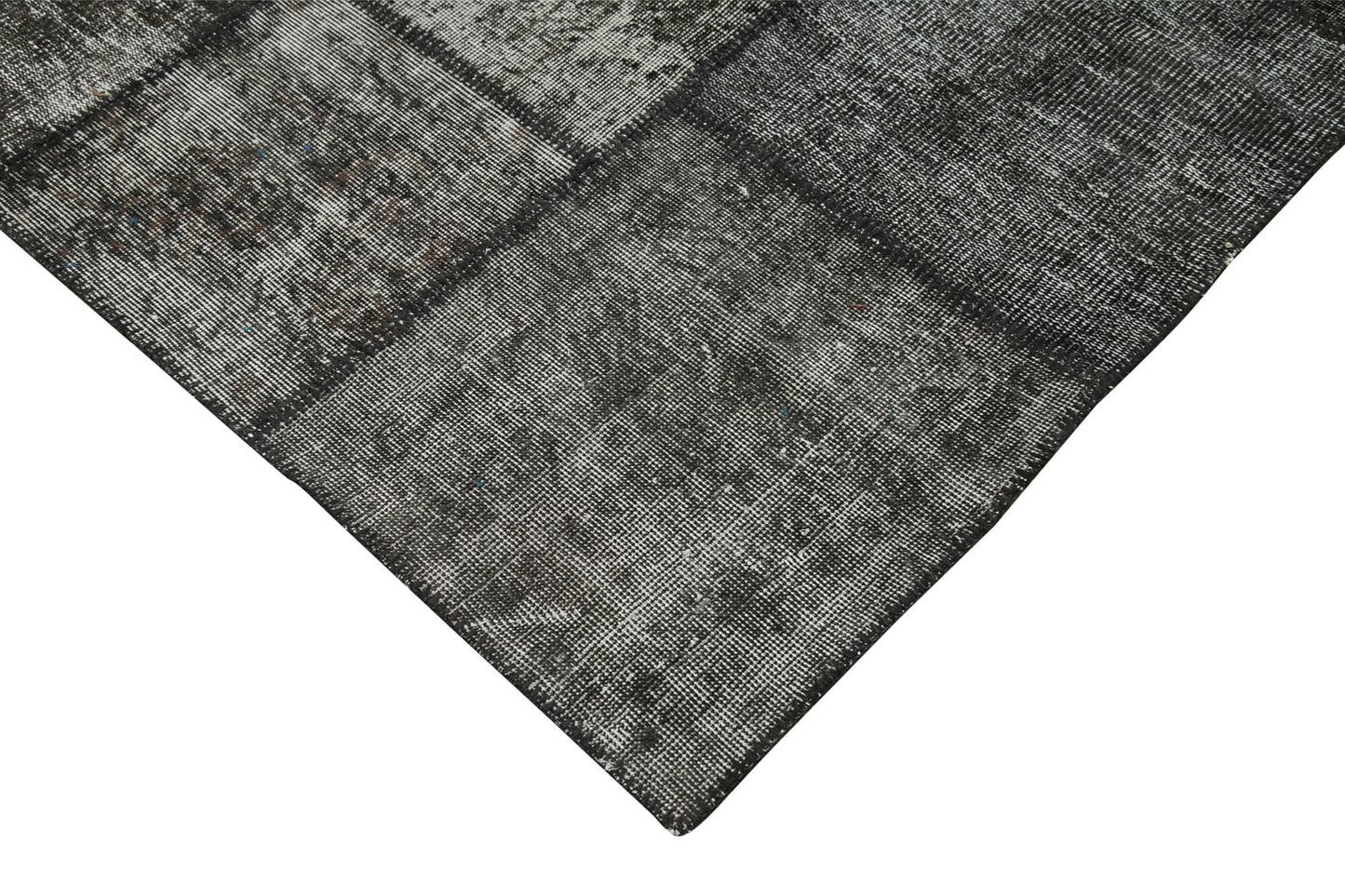 8x11 Black Patchwork Rug- 28880