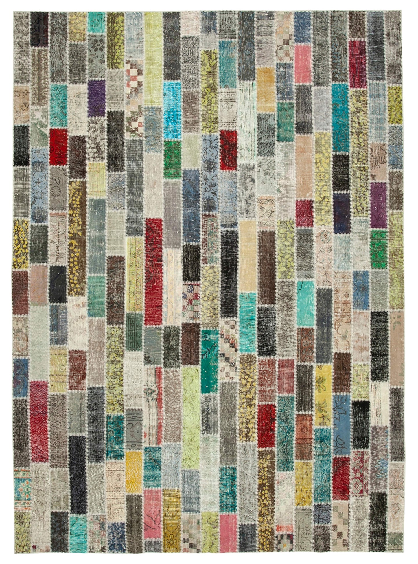 8x12 Multicolor Patchwork Rug- 28897