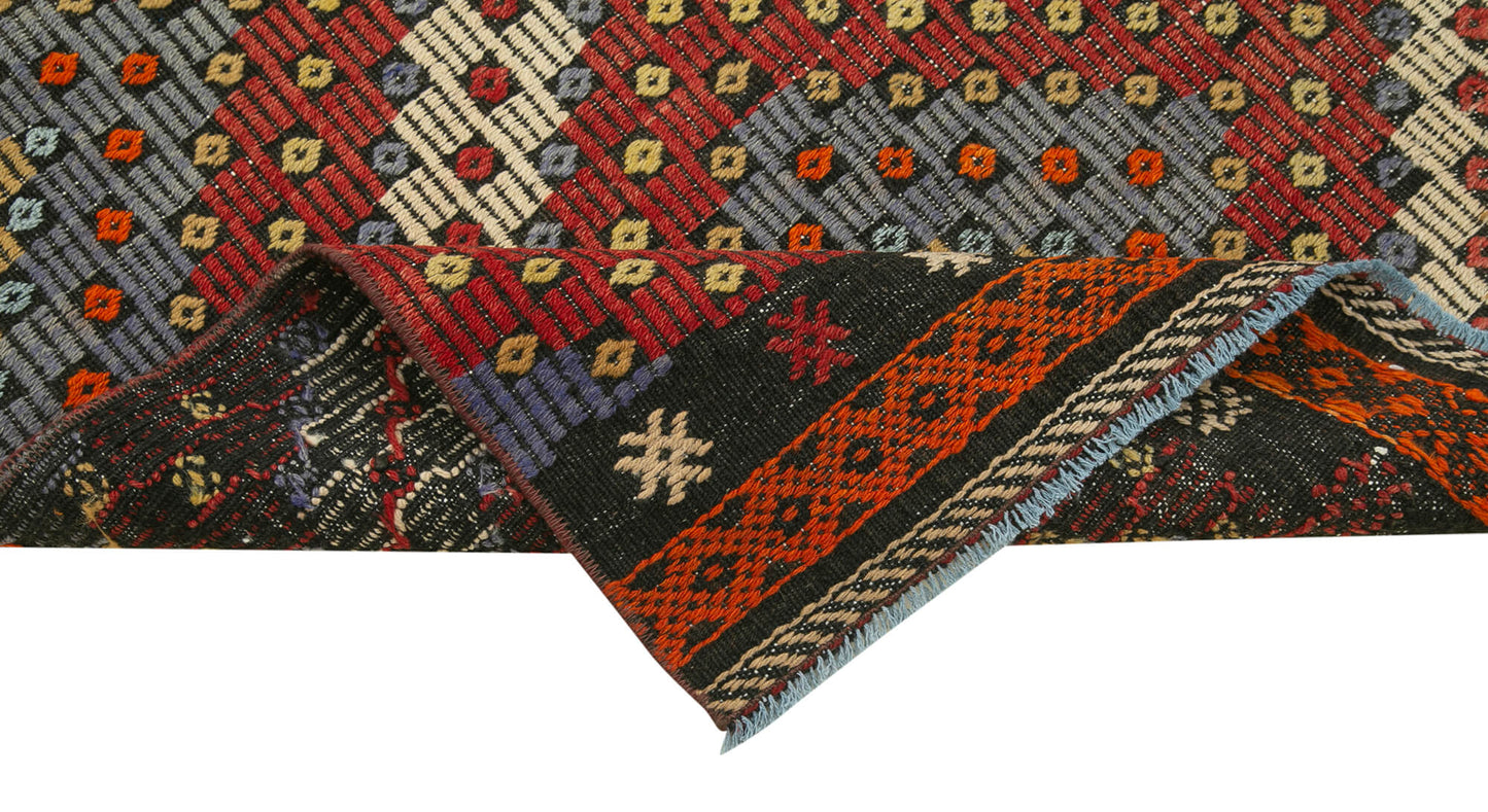 3x11 Multicolor Oriental Kilim Runner Rug - 29259