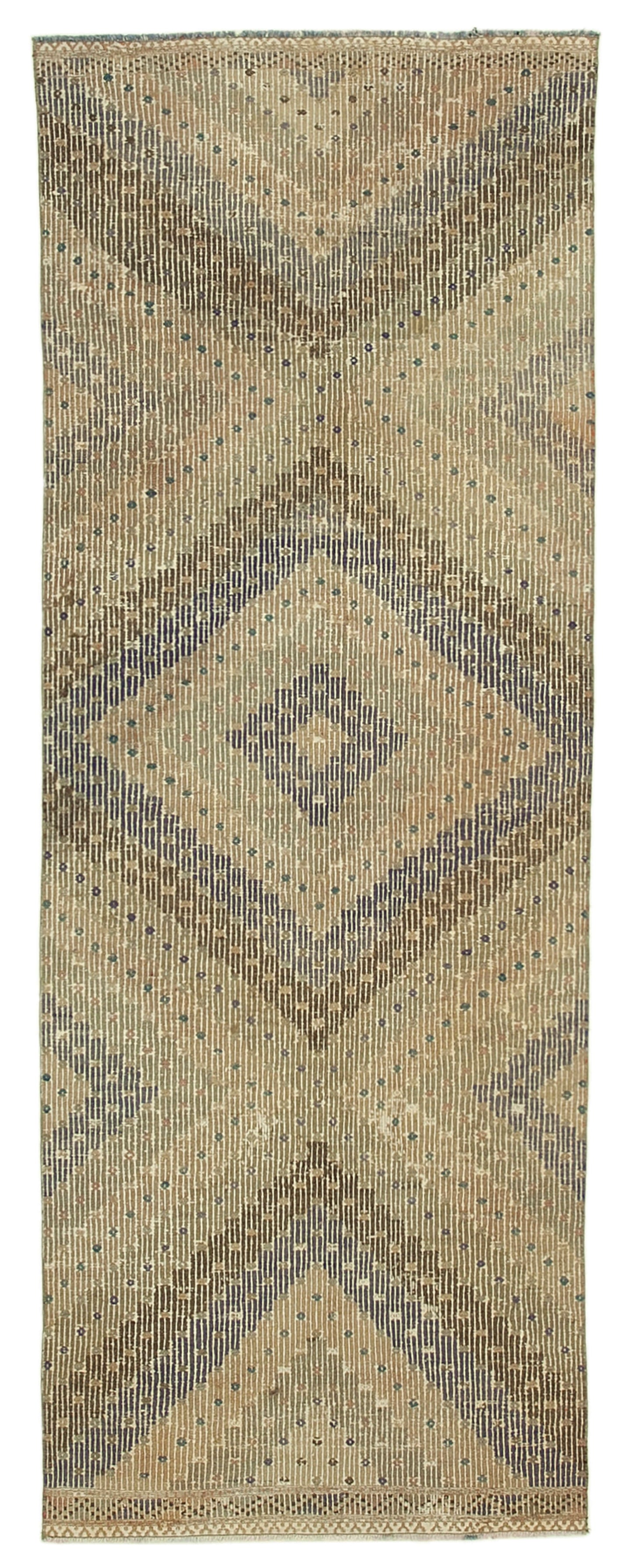 3x9 Beige Oriental Kilim Runner Rug - 29264