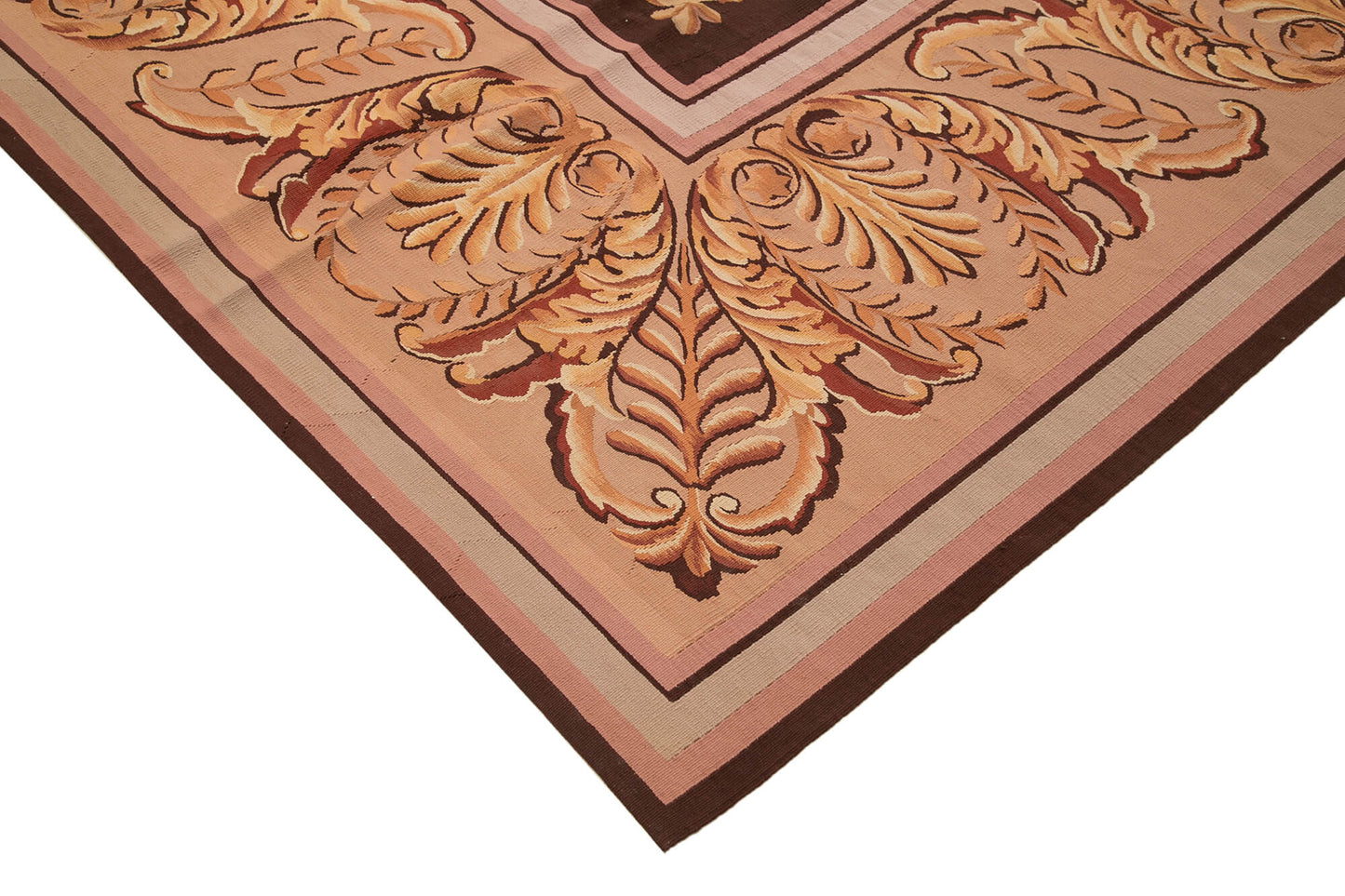 12x13 Pink Aubusson Kilim - 29472