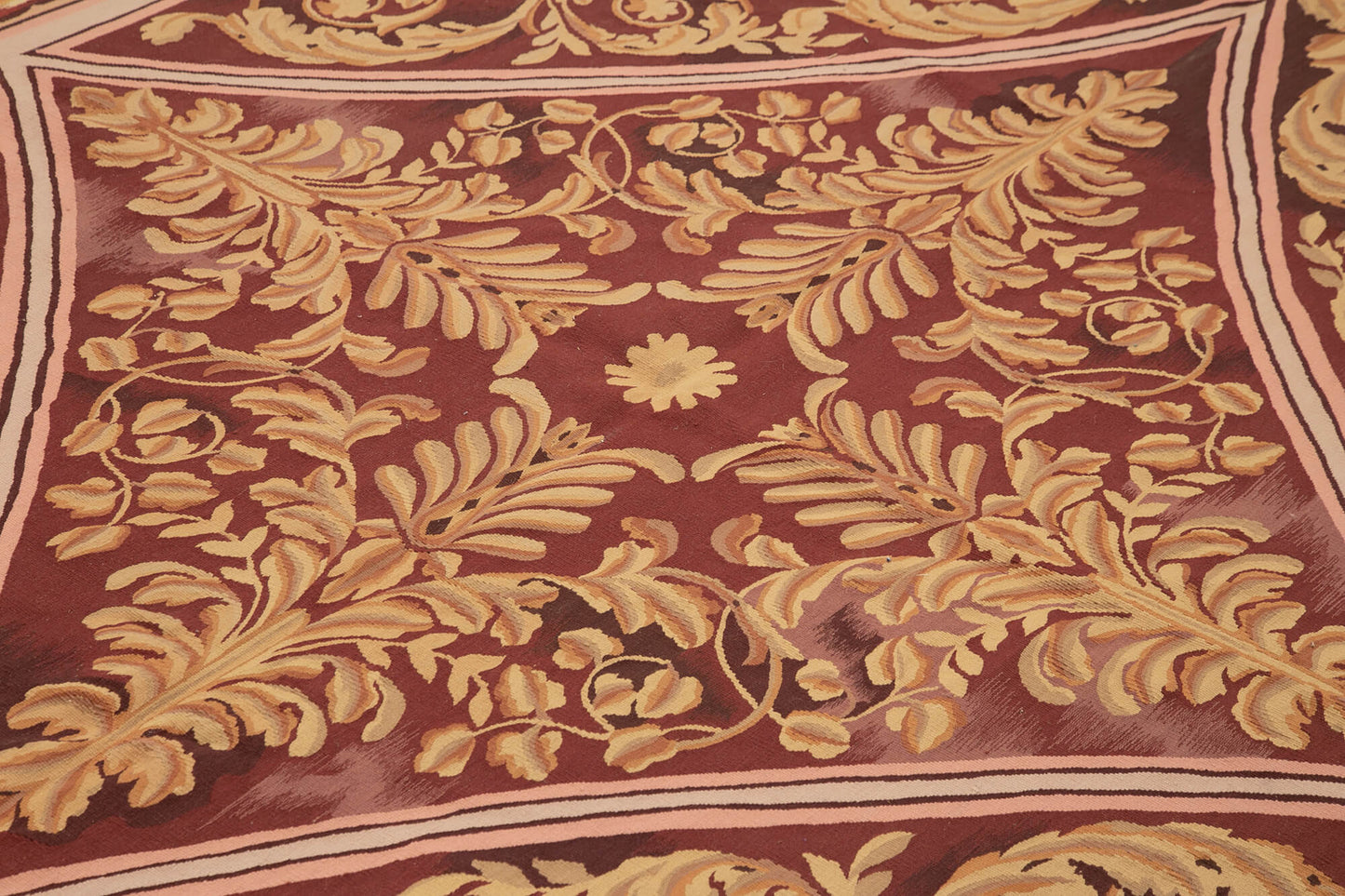9x11 Pink Aubusson Kilim - 29477