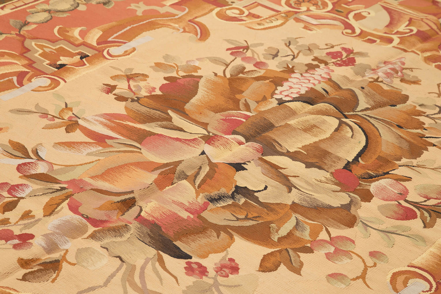 10x11 Red Aubusson Kilim - 29479