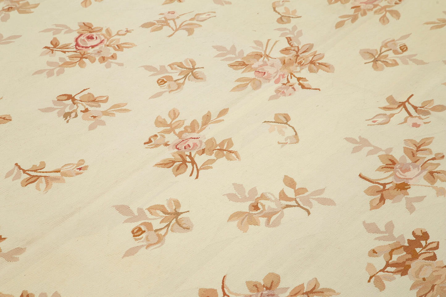 10x14 Beige Aubusson Kilim - 29495