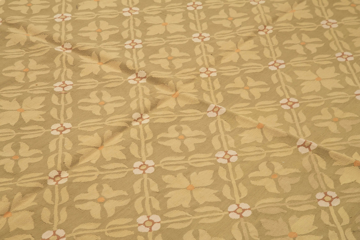 9x12 Brown Aubusson Kilim - 29499