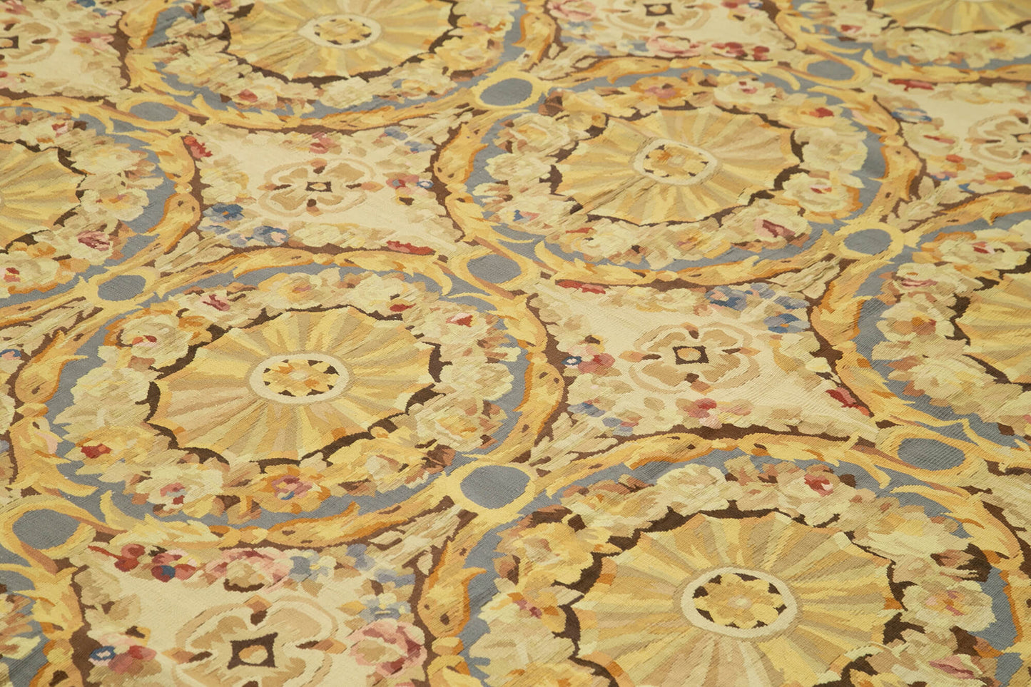 11x12 Yellow Aubusson Kilim - 29505