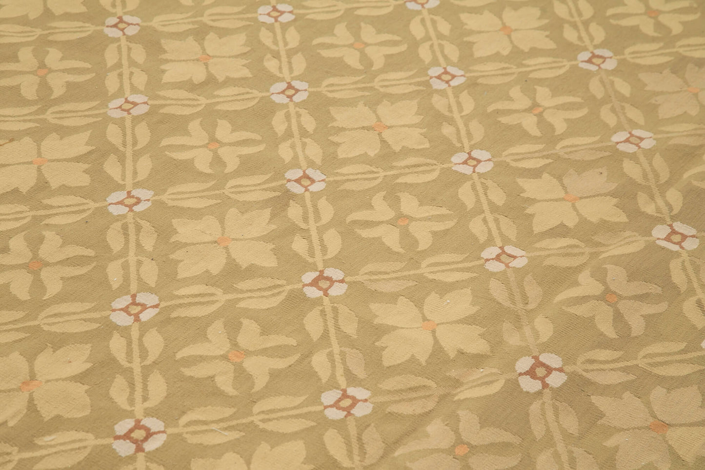 9x14 Floral Aubusson Kilim - 29553