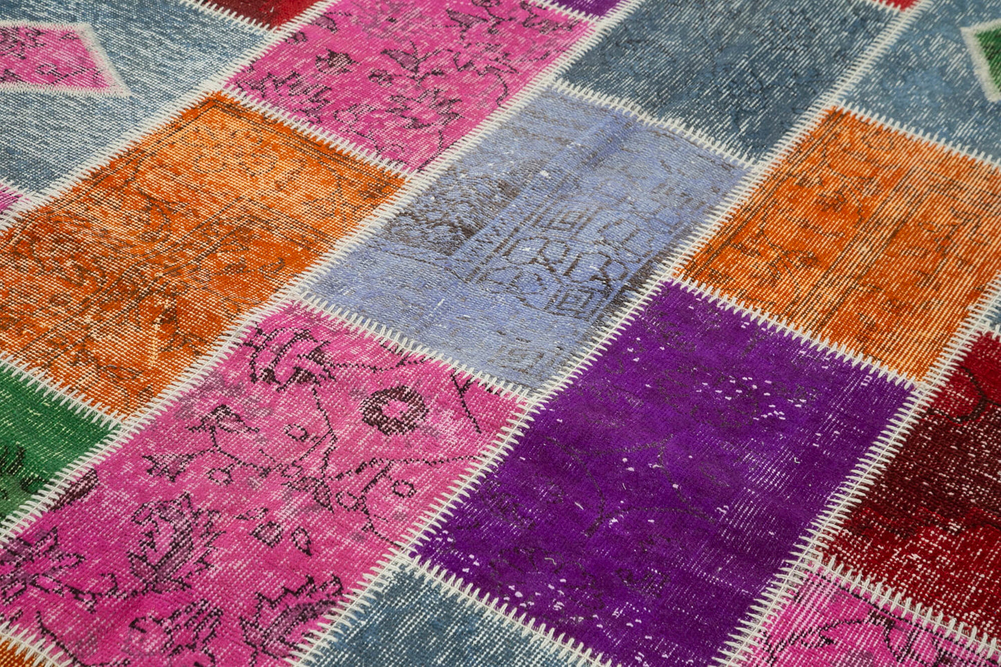 5x8 Multicolor Modern Patchwork Rug - 29559
