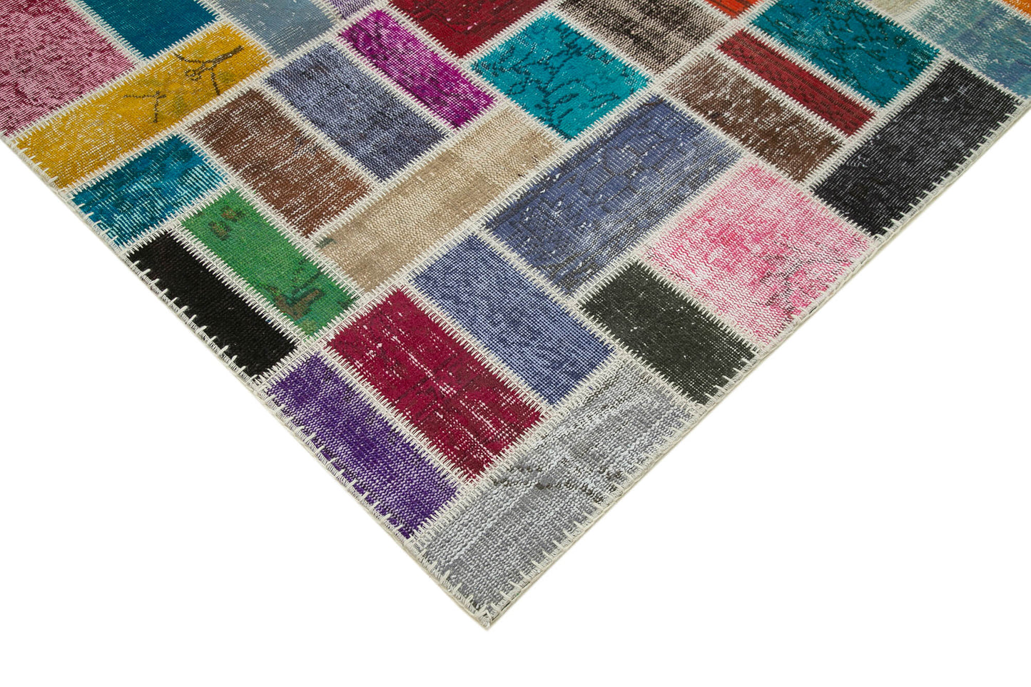 6x8 Multicolor Modern Patchwork Rug - 29572
