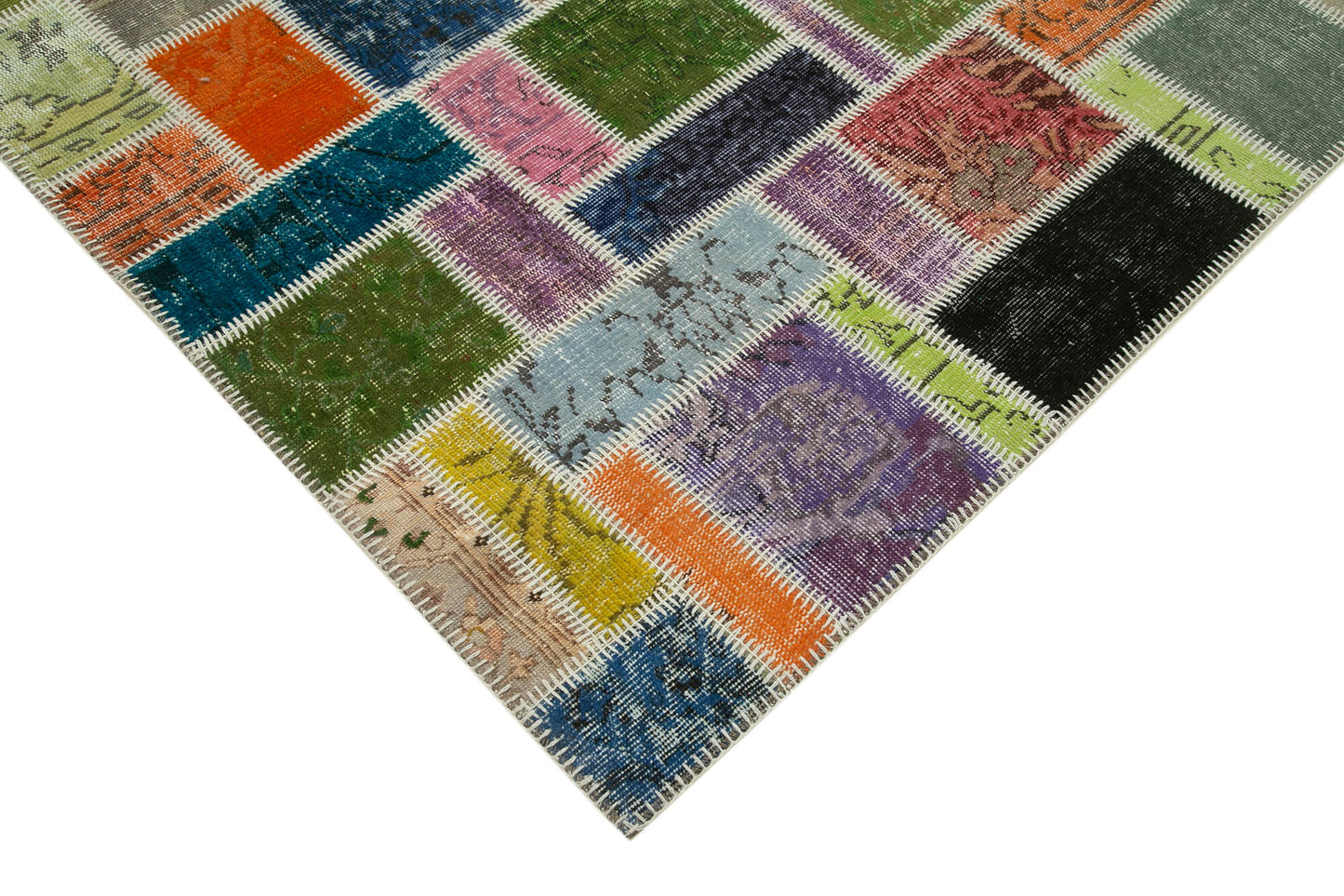 5x8 Multicolor Modern Patchwork Rug - 29593