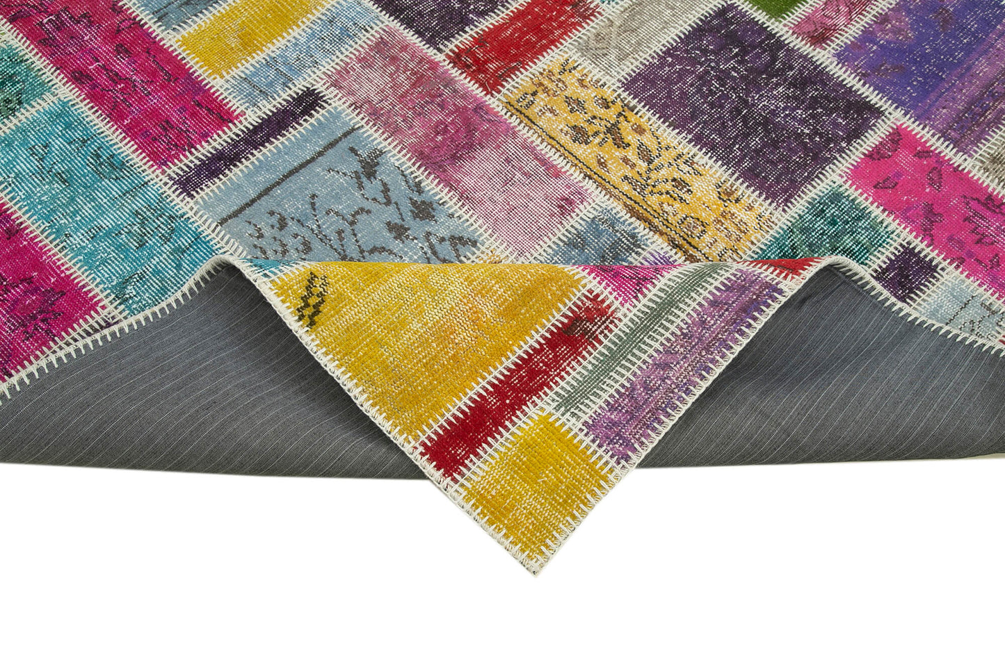 5x8 Multicolor Modern Patchwork Rug - 29601