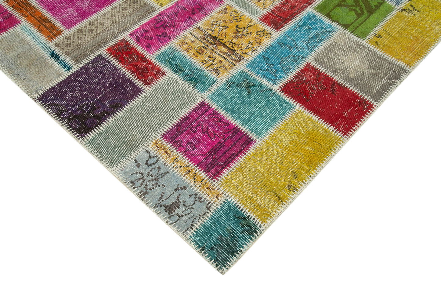 6x8 Multicolor Modern Patchwork Rug - 29604