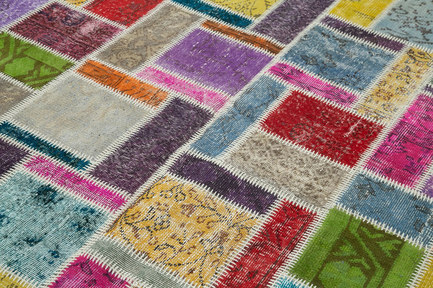 6x8 Multicolor Modern Patchwork Rug - 29604