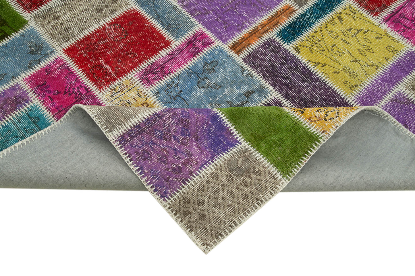 6x8 Multicolor Modern Patchwork Rug - 29604