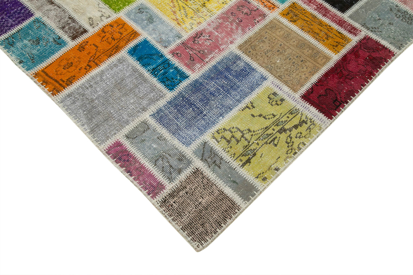 7x10 Multicolor Modern Patchwork Rug - 29619
