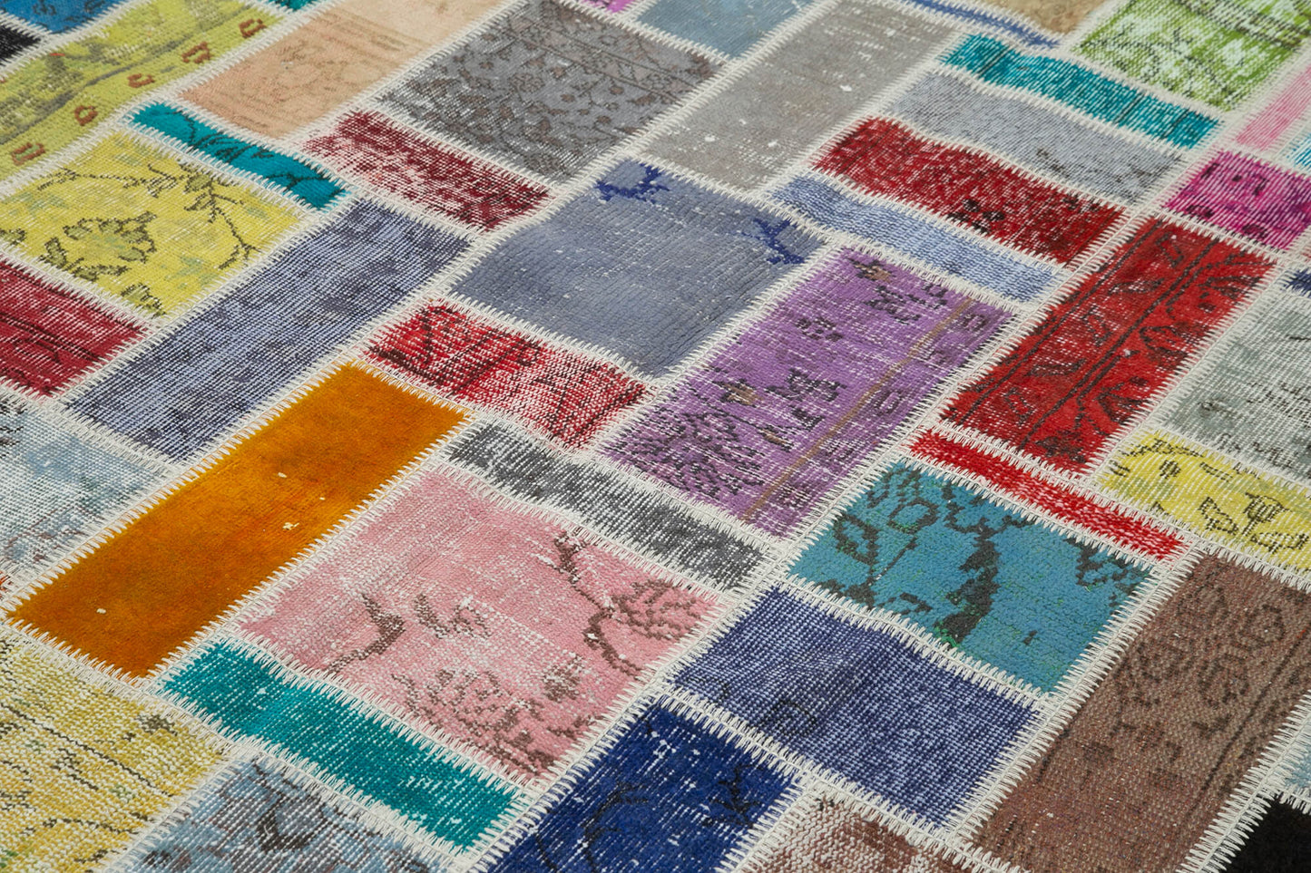 7x10 Multicolor Modern Patchwork Rug - 29619