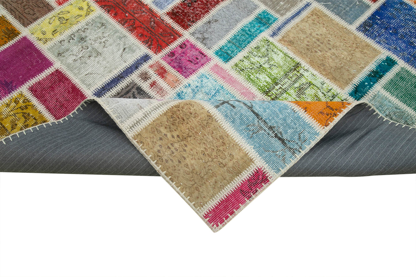 7x10 Multicolor Modern Patchwork Rug - 29619