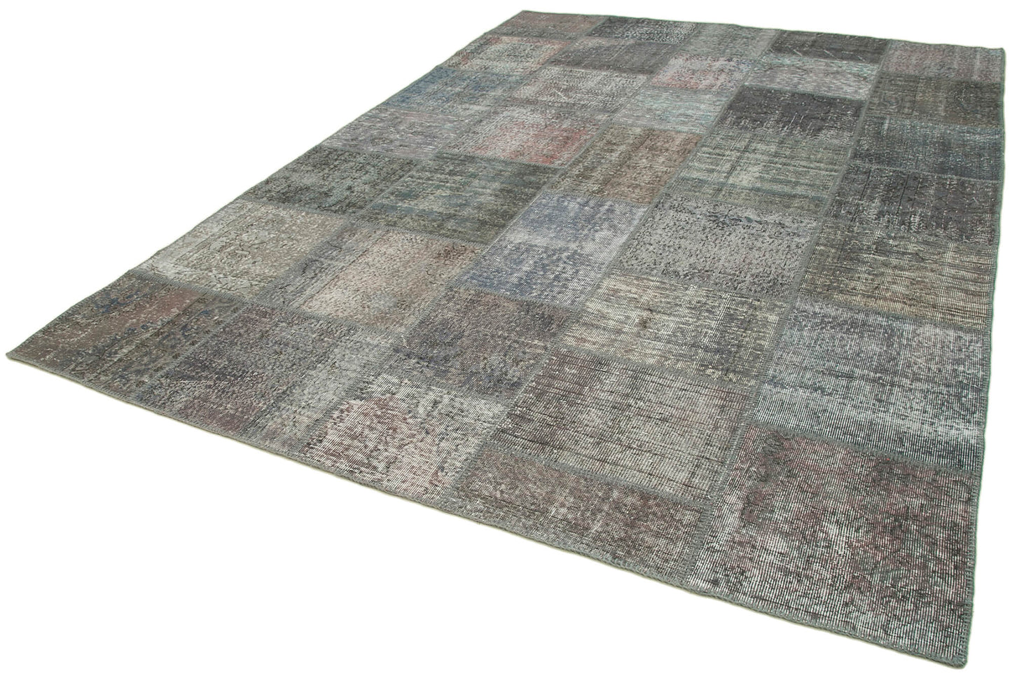 8x11 Grey Patchwork Rug- 29673