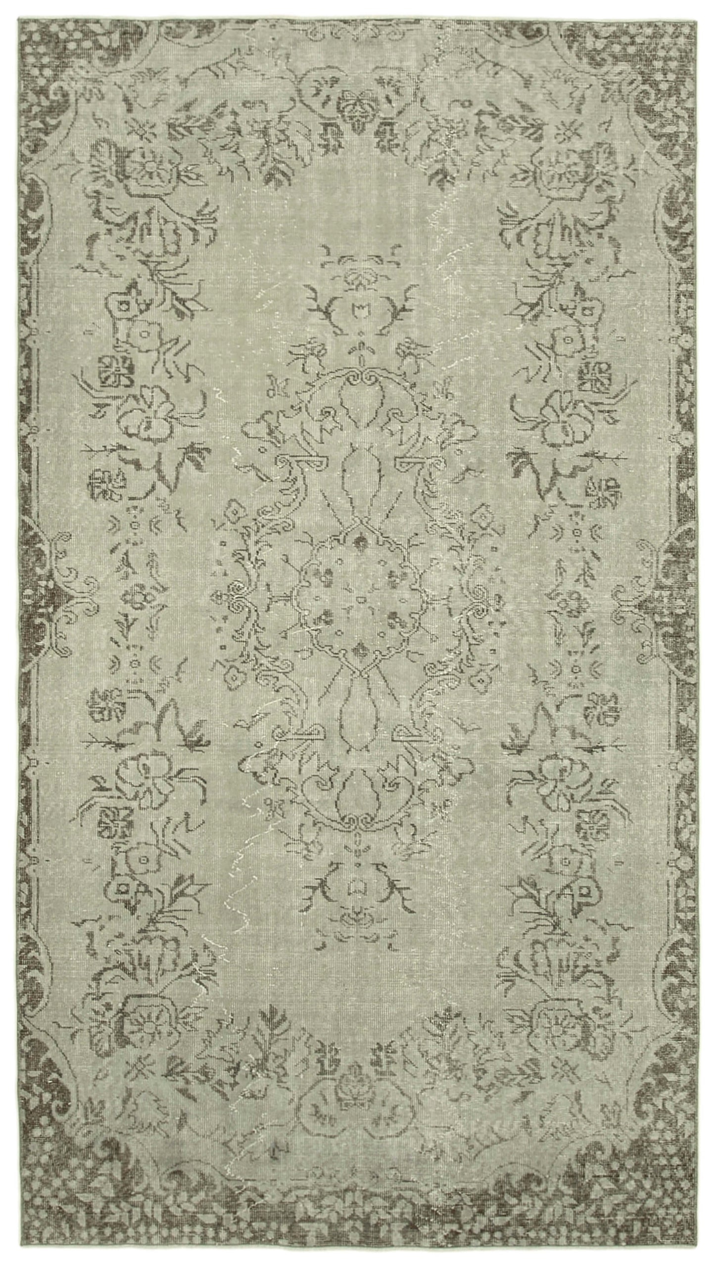 5x9 Grey Overdyed Rug - 29833