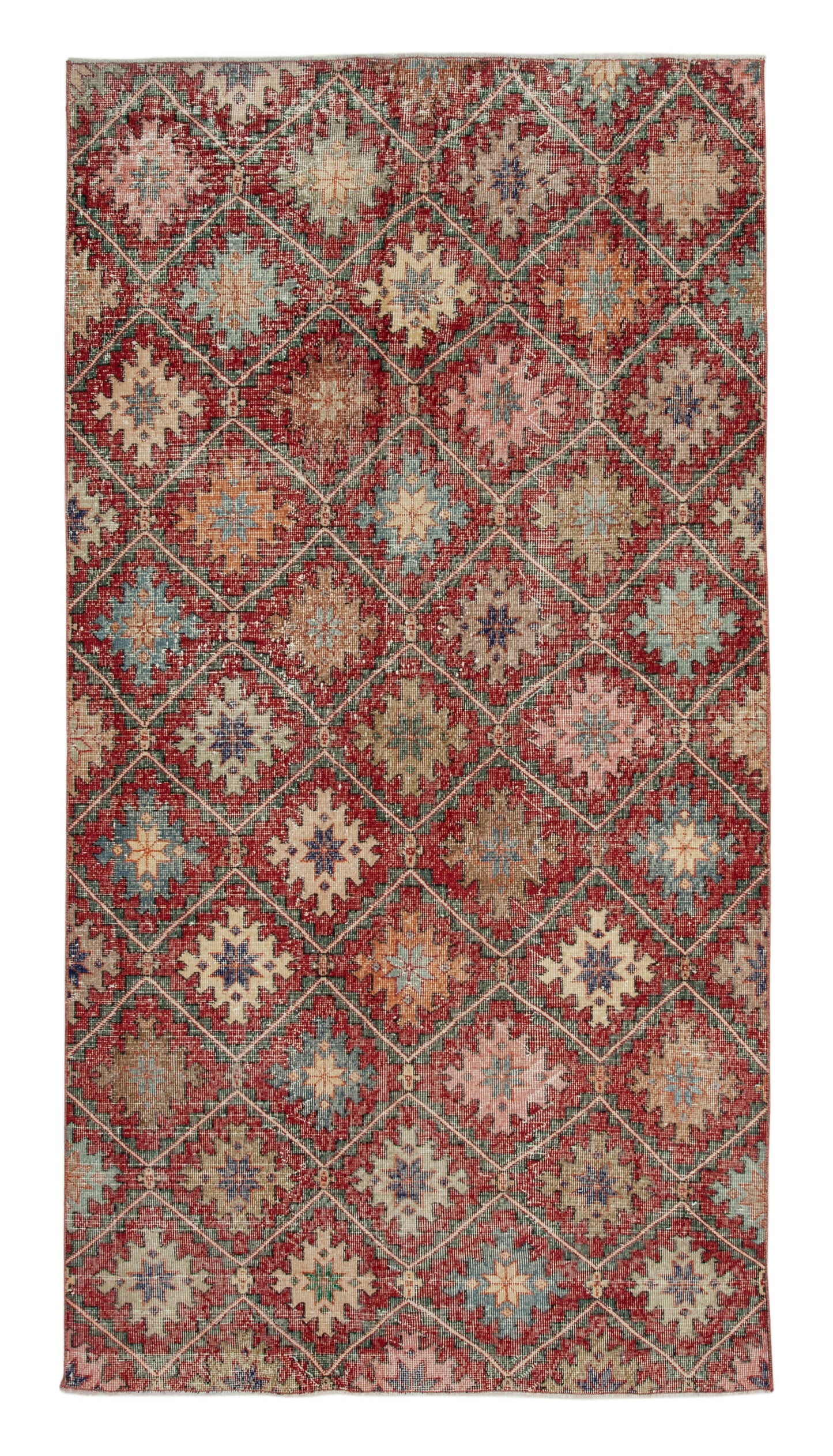 5x9 Red Bohemian Rug - 29943
