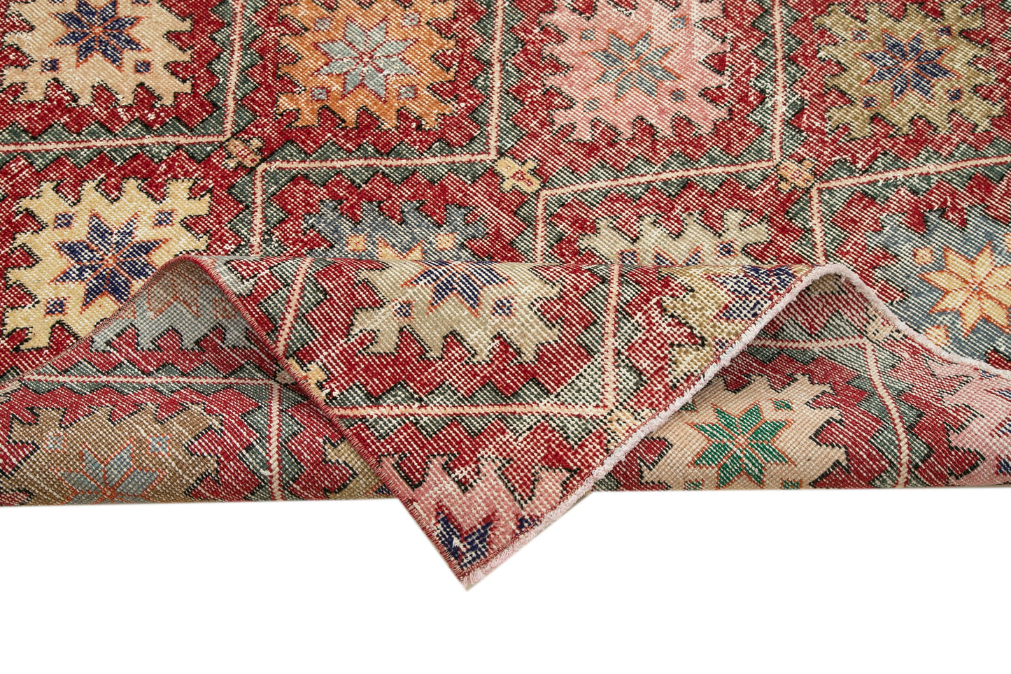 5x9 Red Bohemian Rug - 29943