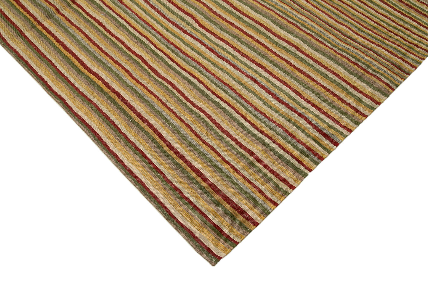 7x10 Beige Contemporary Kilim Rug - 30217