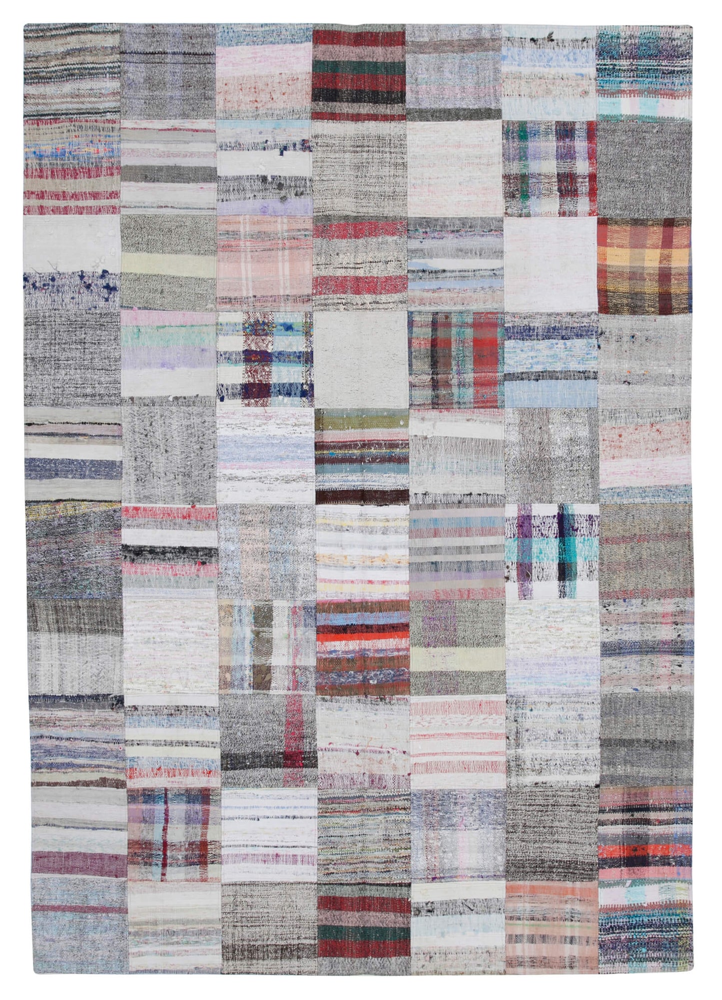 7x10 Multicolor Kilim Patchwork Rug - 30224