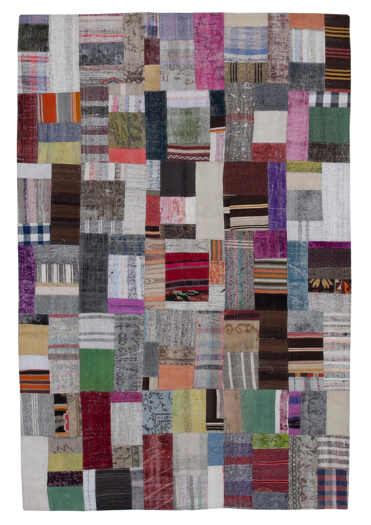 7x10 Multicolor Kilim Patchwork Rug - 30240