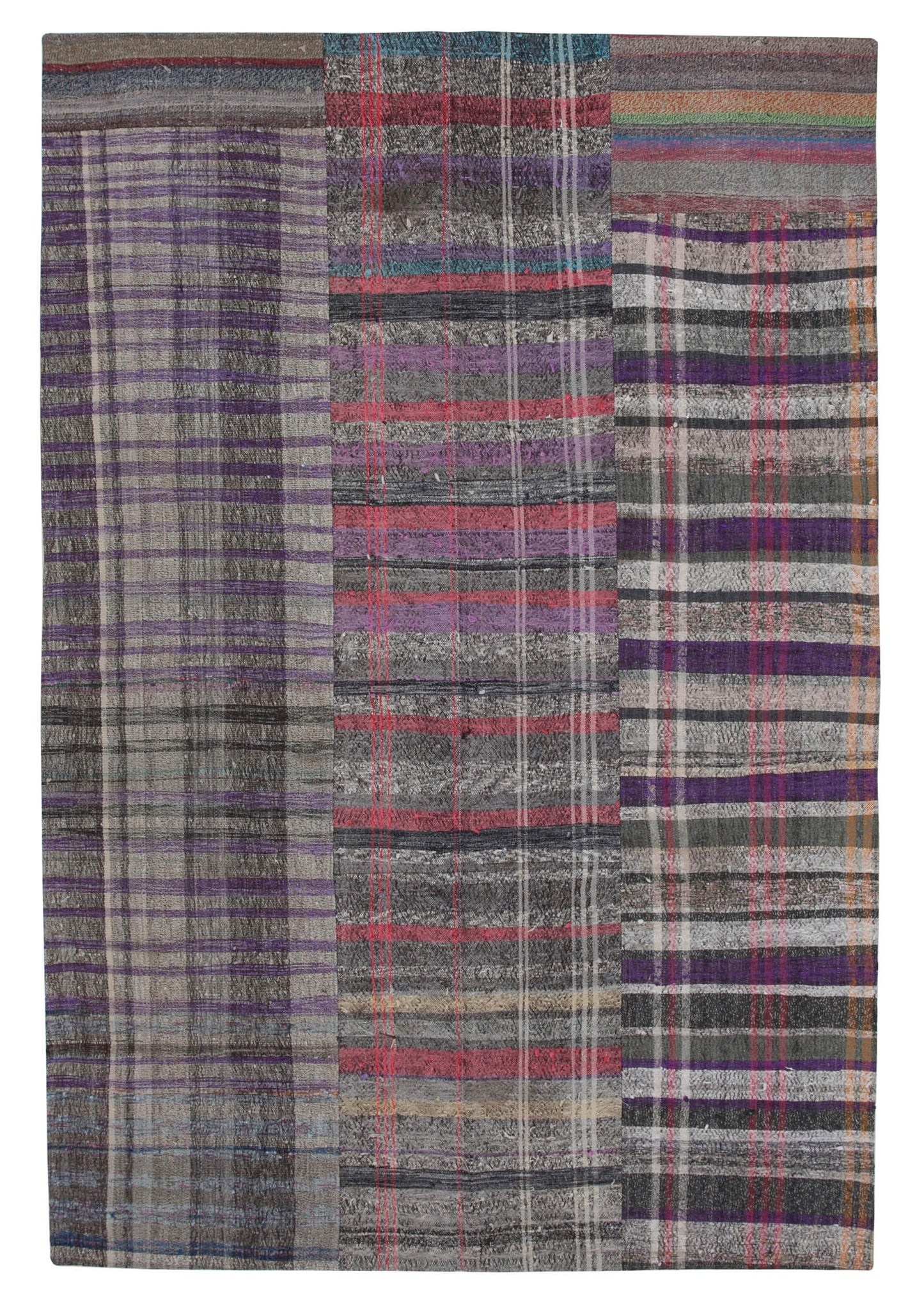 7x10 Multicolor Kilim Patchwork Rug - 30248